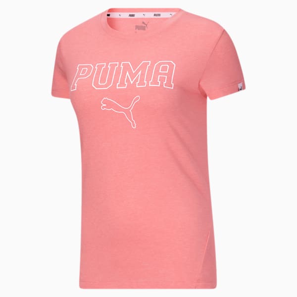 Athletic Outline Women's Tee, Salmon Rose Heather, extralarge