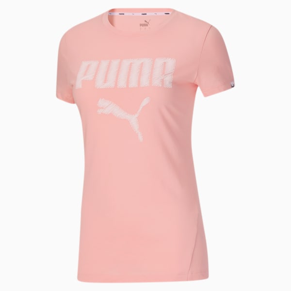 Satin Stitch Women's Logo Tee, Peachskin, extralarge