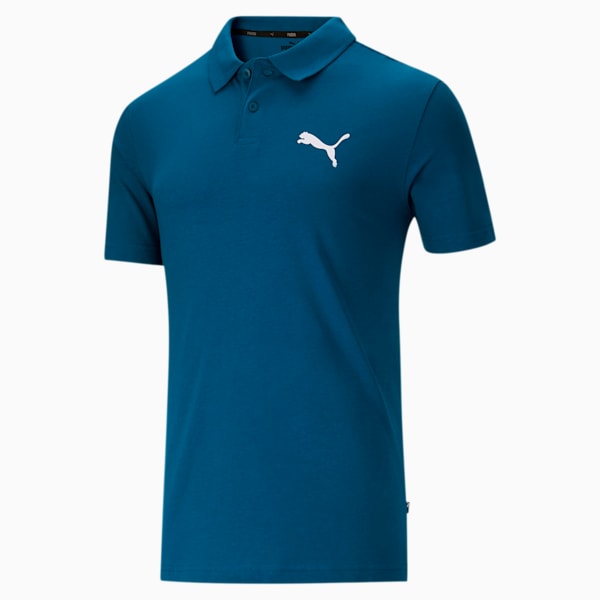 Essentials Men's Jersey Polo, Digi-blue, extralarge