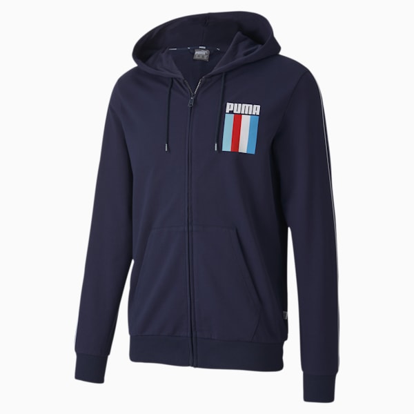 Celebration Men's Full Zip Hoodie, Peacoat, extralarge-IND