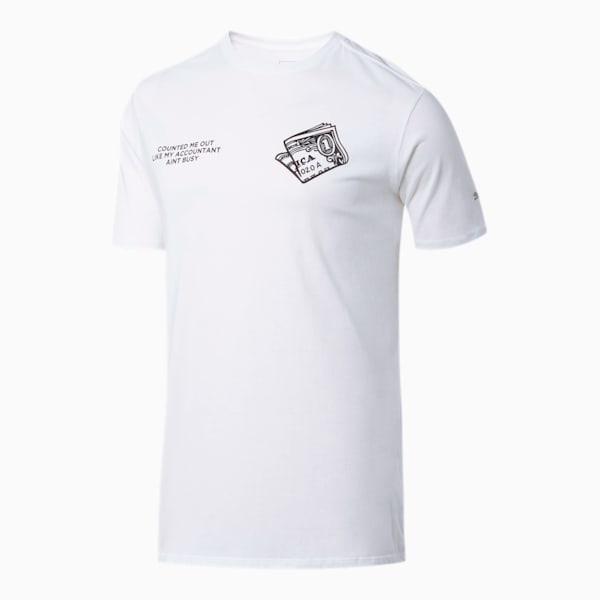 Counted Out Men’s Tee, Puma White, extralarge