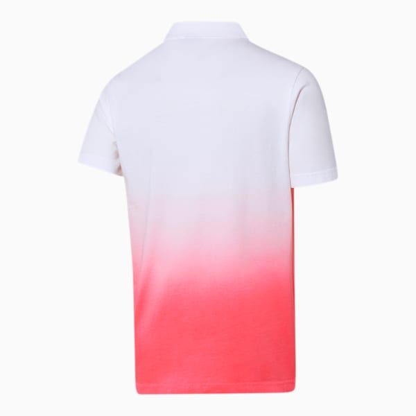 Dyed Men's Polo, Puma White-Bubblegum, extralarge