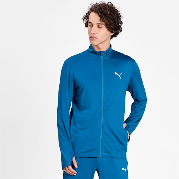 Active Polyester Men's Jacket, Digi-blue, extralarge-IND