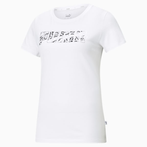 Rebel Graphic Regular Fit Women's  T-shirt, Puma White-Untamed, extralarge-AUS