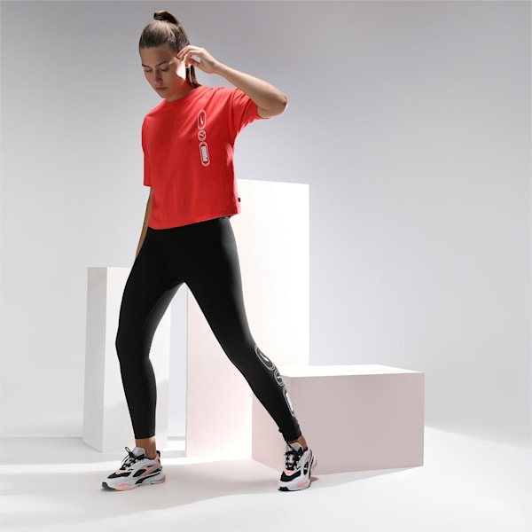 Rebel Fashion Women's Relaxed Fit T-Shirt, Poppy Red, extralarge-IND