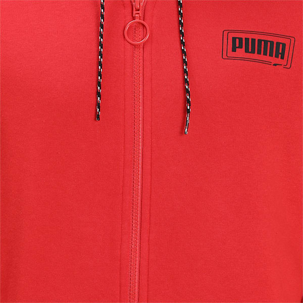 Rebel Full-Zip Men's Regular Fit Hoodie, High Risk Red, extralarge-IND