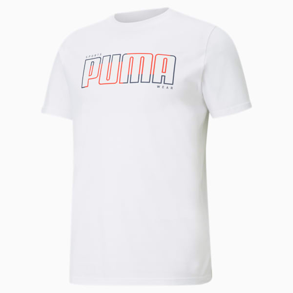 Athletics Big Logo Men's  T-shirt, Puma White, extralarge-IND