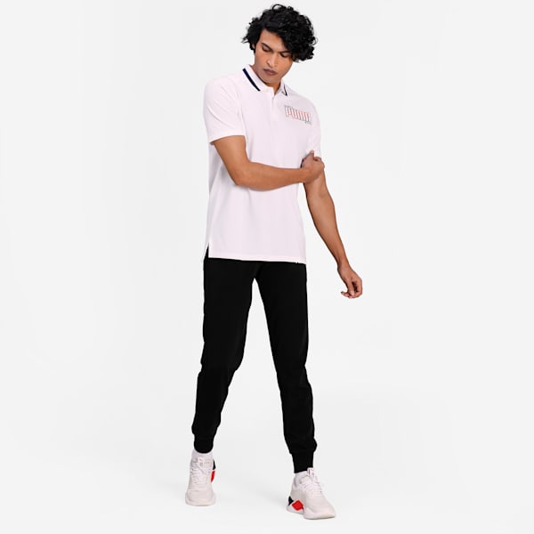 Athletics Men's Polo Shirt, Puma White, extralarge-IND