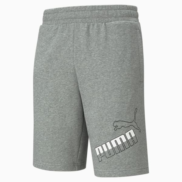 Big Logo Men's Shorts, Medium Gray Heather, extralarge