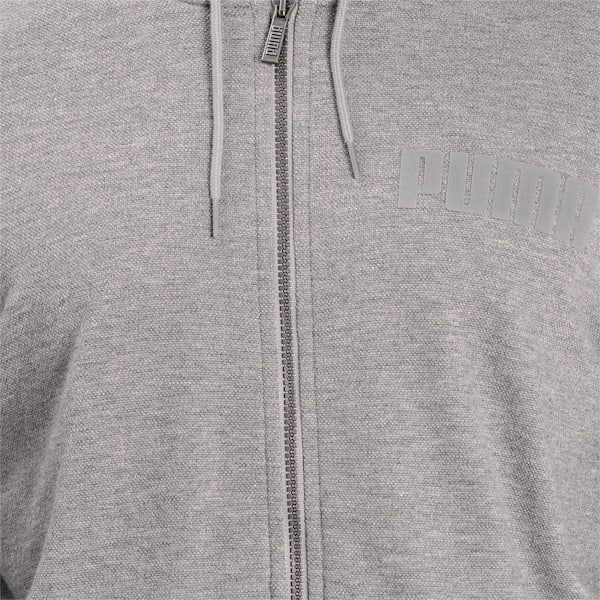 Modern Basics Men's Full Zip Hoodie, Medium Gray Heather, extralarge-IND