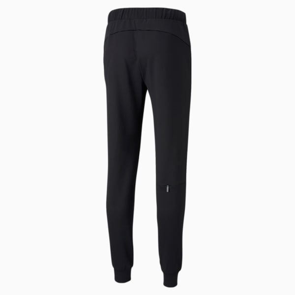 RTG Slim Fit Knitted Men's Sweat Pants, Puma Black, extralarge-IND