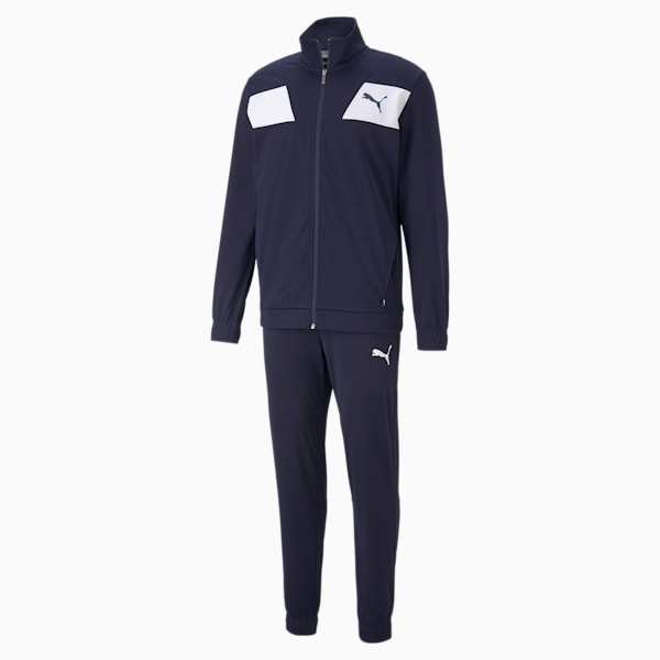 Techstripe Tricot Men's Tracksuit, Peacoat