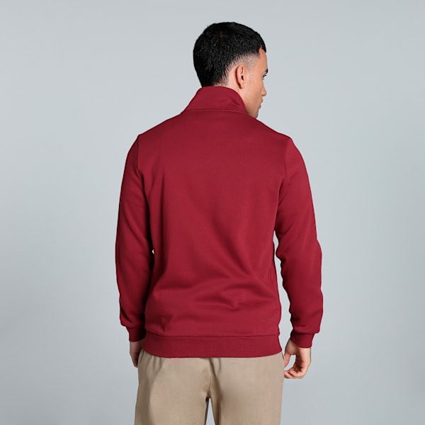 Clean Slim Fit Men's Track Suit, Intense Red, extralarge-IND