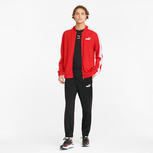 Baseball Tricot Men's Regular Fit Track Suit, High Risk Red, extralarge-IND