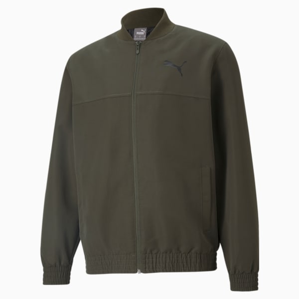 Men's Bomber Jacket, Forest Night, extralarge-IND