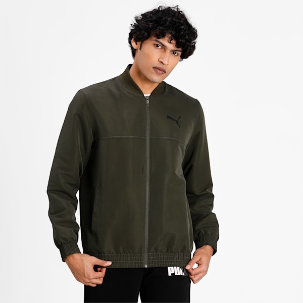 Men's Bomber Jacket, Forest Night, extralarge-IND