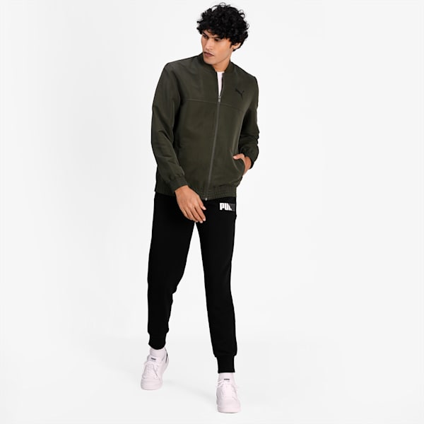 Men's Bomber Jacket, Forest Night, extralarge-IND