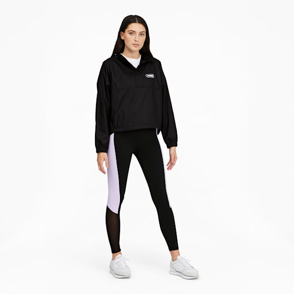 Half-Zip Women's Windbreaker, Puma Black, extralarge