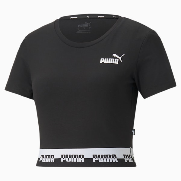 Amplified Slim Women's Slim T-shirt, Puma Black, extralarge-IND