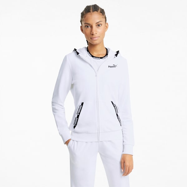 Amplified Women's Full Zip Hoodie, Puma White, extralarge