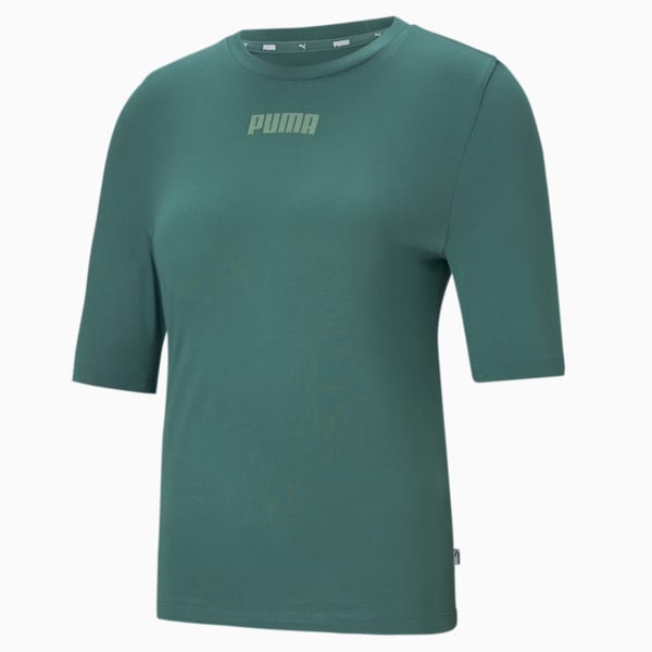 Modern Basics Women's Slim T-shirt, Blue Spruce, extralarge-IND