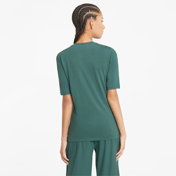 Modern Basics Women's Slim T-shirt, Blue Spruce, extralarge-IND