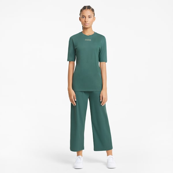 Modern Basics Women's Slim T-shirt, Blue Spruce, extralarge-IND
