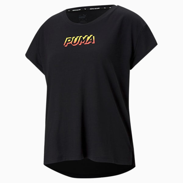 Modern Sports Women's Relaxed T-shirt, Puma Black-Celandine, extralarge-IND