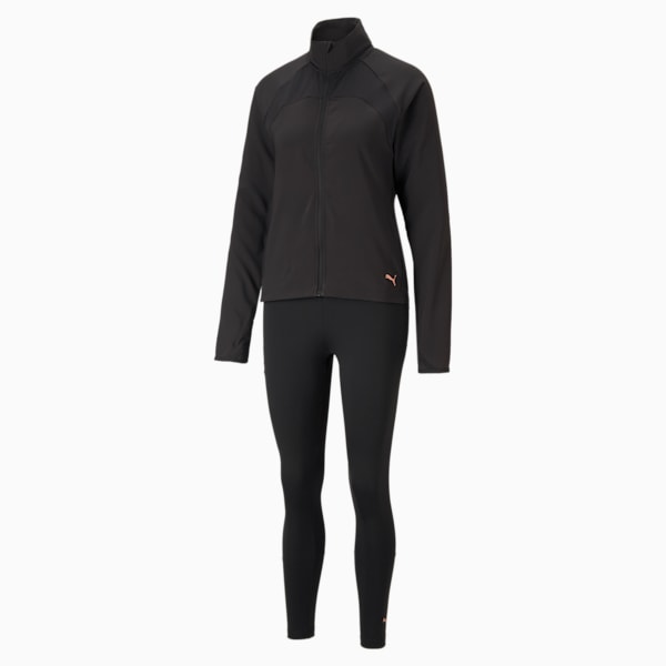 Active Yogini Woven Women's Track Suit, Puma Black, extralarge-IND