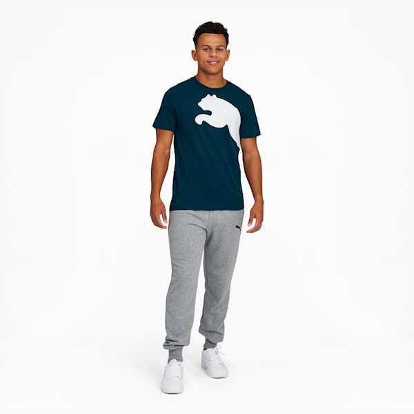 Men's Oversized Logo Tee, Digi-blue, extralarge