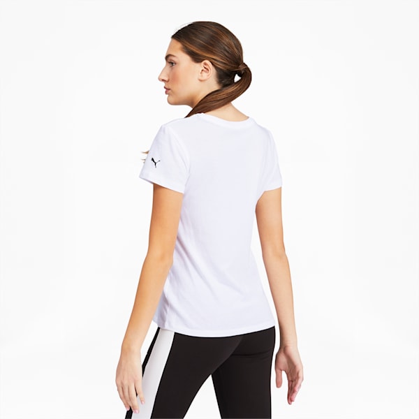 Big Cat Logo Fill Women's Tee, Puma White, extralarge