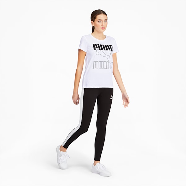 Big Cat Logo Fill Women's Tee, Puma White, extralarge