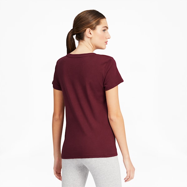 Striped Cat Women's Tee, Burgundy, extralarge