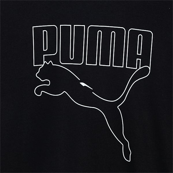Rebel Crew Neck Youth Sweater, Puma Black, extralarge-IND