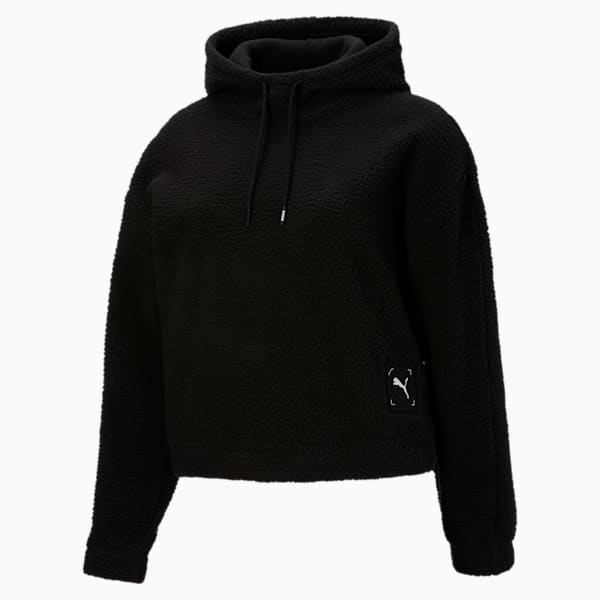 Black sherpa sweatshirt shop