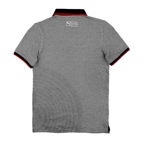 PUMA x one8 Boy's Jacquard Polo, Puma Black, extralarge-IND