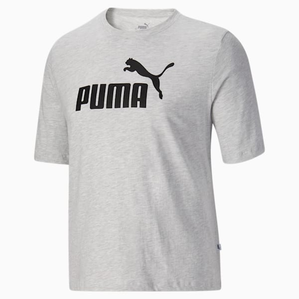 Puma active logo heather tee 2025