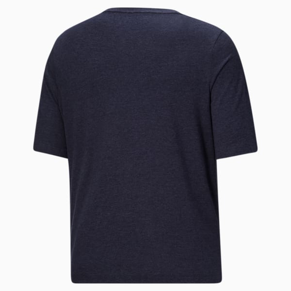 Essentials Men's Heather Tee BT, Peacoat, extralarge