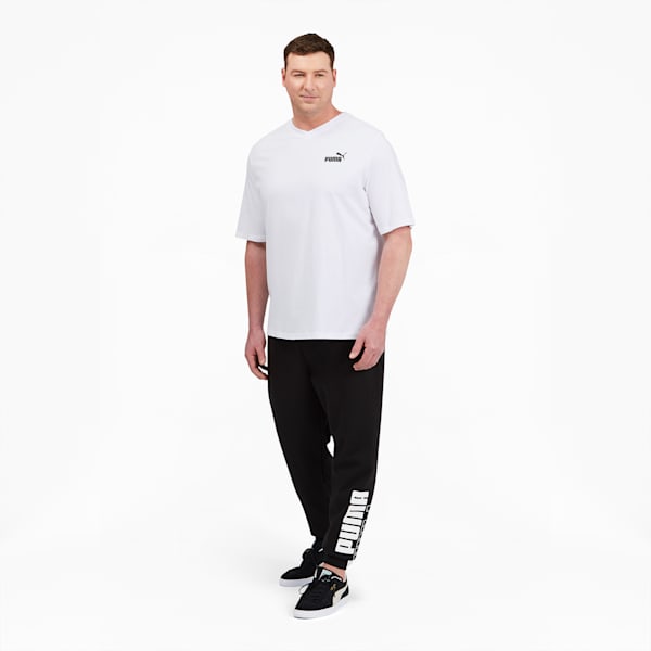 Essentials+ Men's V-Neck Tee BT, Puma White
