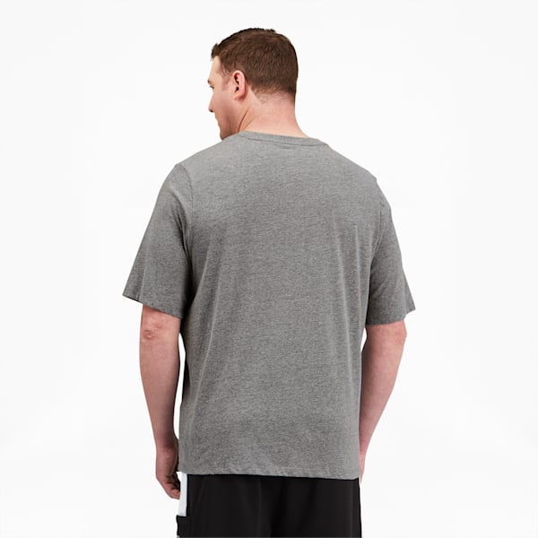 Essentials+ Men's V-Neck Tee BT, Medium Gray Heather