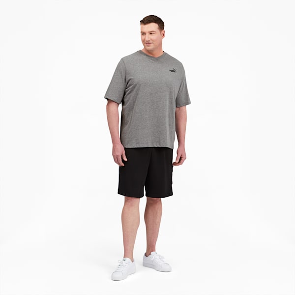 Essentials+ Men's V-Neck Tee BT, Medium Gray Heather
