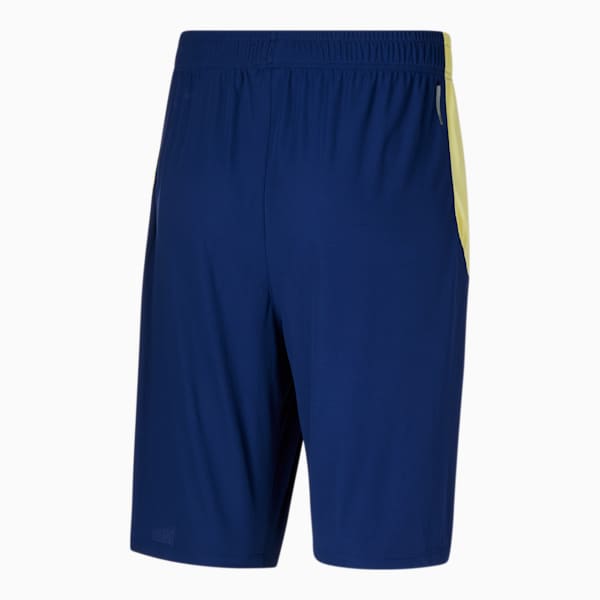 PUMA Cat Men's Training Shorts BT, Elektro Blue-Yellow Pear, extralarge