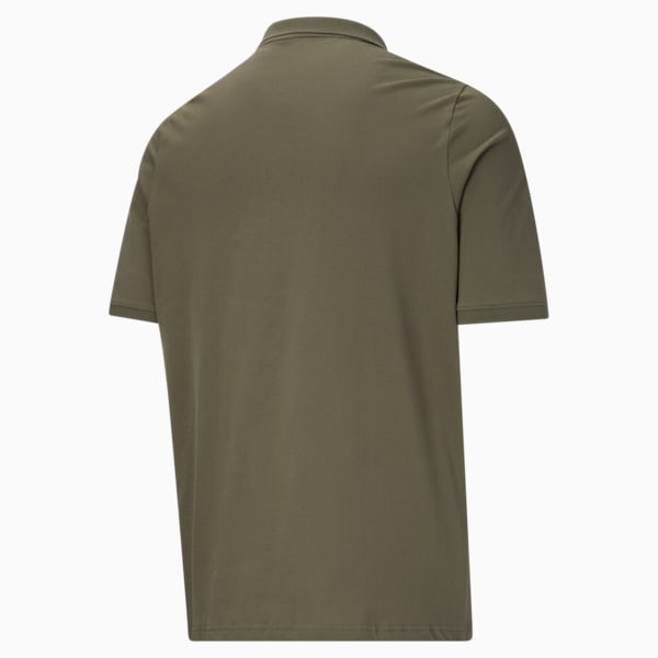 Essentials Men's Pique Polo BT, Dark Green Moss-Black