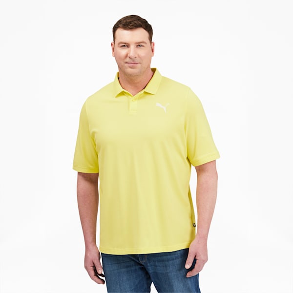 Essentials Men's Pique Polo BT, Yellow Pear, extralarge