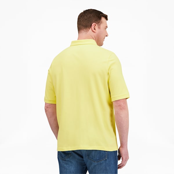 Essentials Men's Pique Polo BT, Yellow Pear, extralarge