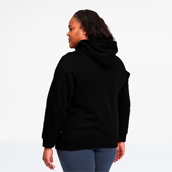 Essentials Women's Logo Hoodie PL, Cotton Black, extralarge