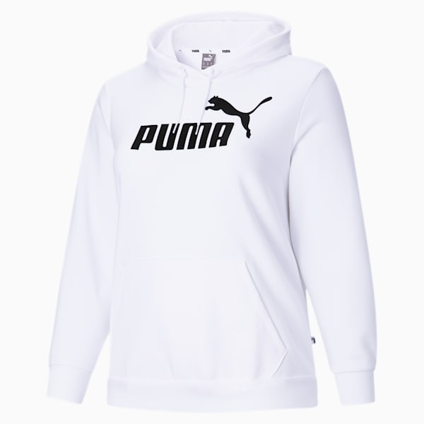 Essentials Women's Logo Hoodie PL, Puma White, extralarge