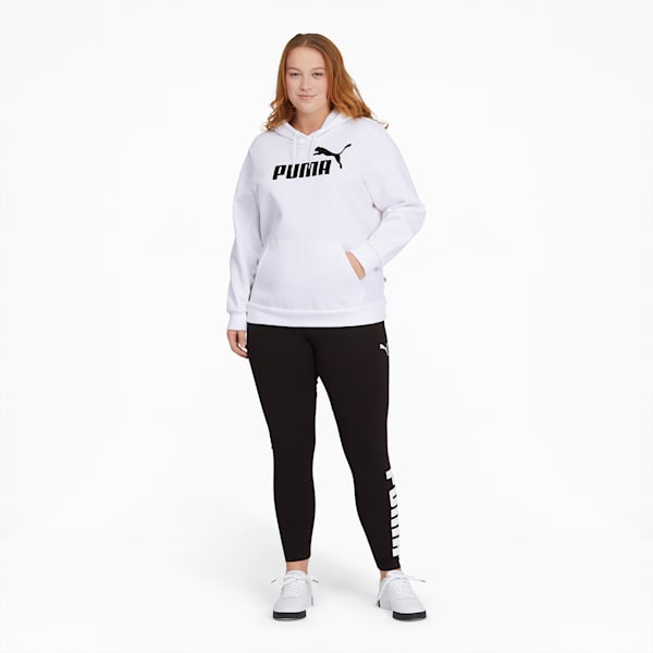 Essentials Women's Logo Hoodie PL, Puma White, extralarge