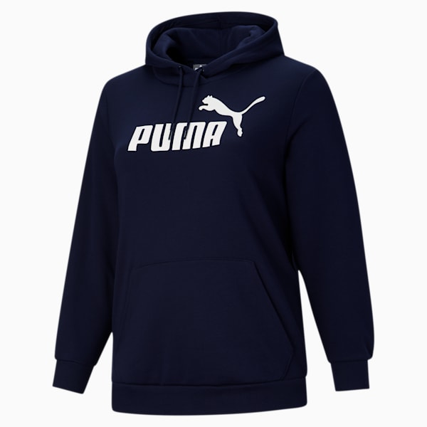 Essentials Women's Logo Hoodie PL, Peacoat, extralarge
