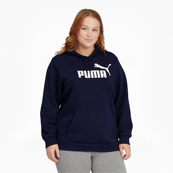 Essentials Women's Logo Hoodie PL, Peacoat, extralarge